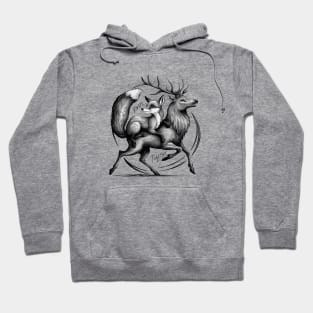 Vixen and Stag Always Journey Together Hoodie